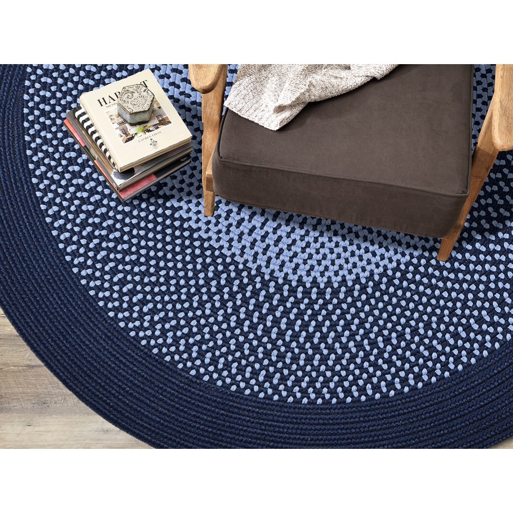 Border Reversible Colonial Mills Weston Indoor/Outdoor Braided Reversible Rug USA Made Grain 8' x 10' Oval Abstract Stain Resistant Made to Order 